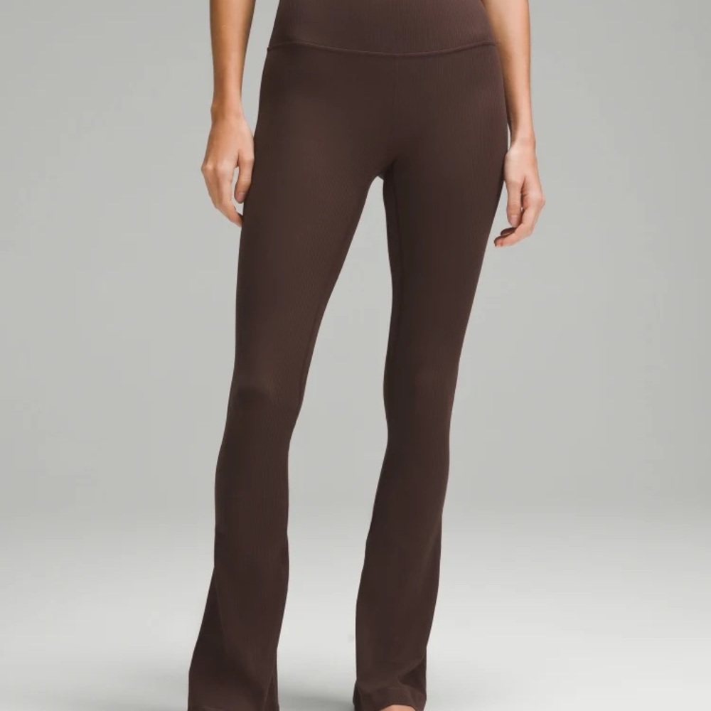 Lululemon Align High-Rise Ribbed Mini-Flare Pant - Regular - Espresso